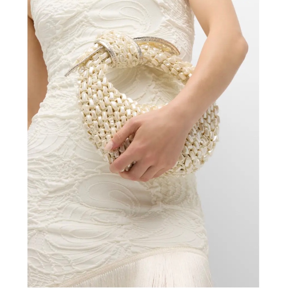 Poolside The Josie Knotted Top Handle Pearl Bag - Picture 16 of 16